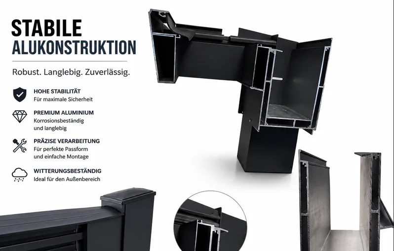 Stabile Aluminium-Konstruktion